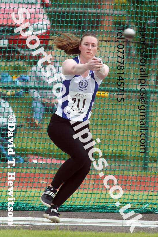 Womens hammer, 2021 Northern Senior and Under-20s Champs., Leigh. Photo: David T. Hewitson/Sports for All Pics